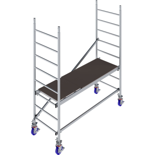 Aluminiowe rusztowanie jezdne Krause ProTec – wysokość robocza 2,9–14,3 m